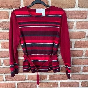 Beautiful light weight striped sweater. Petite Medium